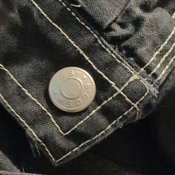 Oshkosh B'Gosh Rare Vintage Infant Black Denim Car Jacket - Picture 8 of 10